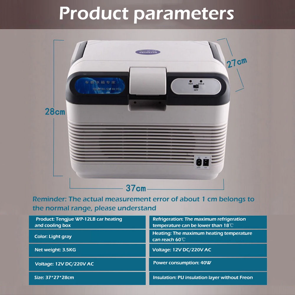 12v Car Home Dual-use Mini Refrigerator Traveling Refrigerator Small Dormitory Mini Heating and Cooling Refrigerated Incubator
12v Car Home Dual-use Mini Refrigerator Traveling Refrigerator Small Dormitory Mini Heating and Cooling Refrigerated Incubator