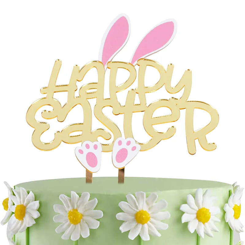 Happy Easter Acrylic Cake Topper Cute Pink Long Ear Rabbit Cake Topper Kids Birthday Baby Shower Wedding Party Baking Decoration
Happy Easter Acrylic Cake Topper Cute Pink Long Ear Rabbit Cake Topper Kids Birthday Baby Shower Wedding Party Baking Decoration