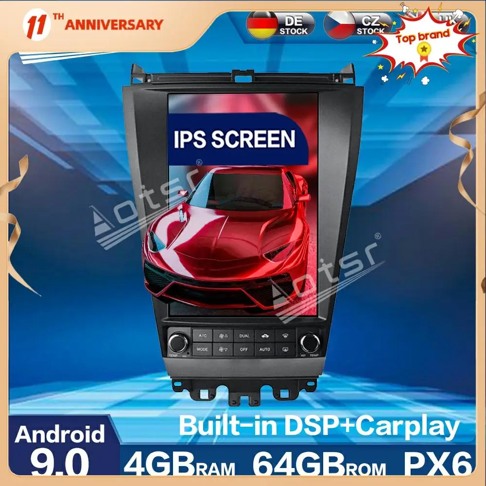 Для Honda Accord 7 2003 + Android 9 мультимедийный экран Tesla IPS PX6 4G + 64 ГБ Автомобильный радиоплеер авто GPS навигация DSP carplay WIF
Для Honda Accord 7 2003 + Android 9 мультимедийный экран Tesla IPS PX6 4G + 64 ГБ Автомобильный радиоплеер авто GPS навигация DSP carplay WIF