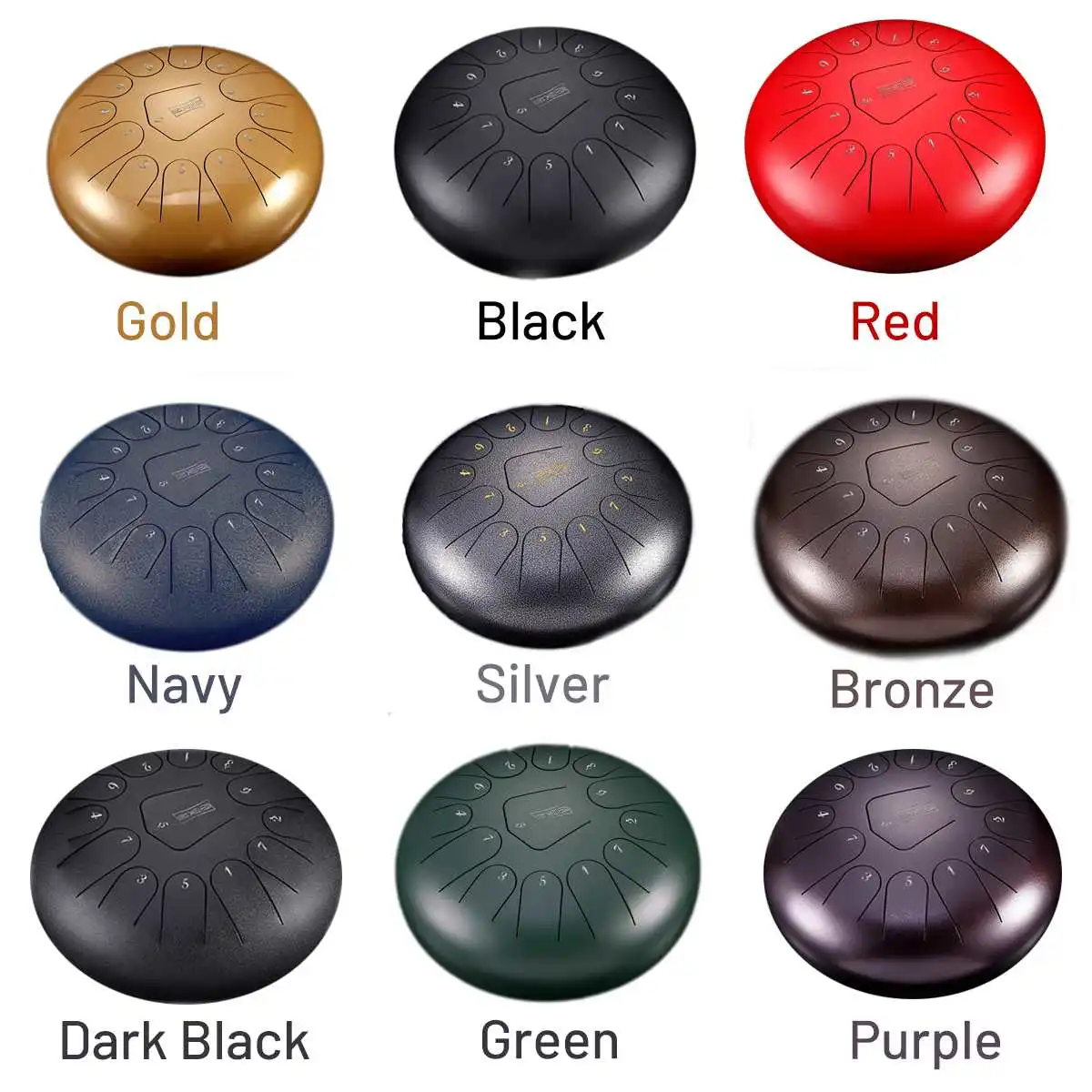 Tongue Drum Steel Tongue Drum 12 Inch 13 Tone Hand Tank Drums with Drumsticks Carrying Bag Percussion Instruments Accessories
Tongue Drum Steel Tongue Drum 12 Inch 13 Tone Hand Tank Drums with Drumsticks Carrying Bag Percussion Instruments Accessories