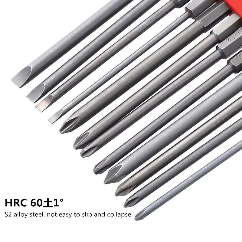 12pcs Set Security Tamper Proof Magnetic Screwdriver Drill Bit Screwdriver Bits Hex Torx Flat Head 1/4 "50mm 75mm 100mm
12pcs Set Security Tamper Proof Magnetic Screwdriver Drill Bit Screwdriver Bits Hex Torx Flat Head 1/4 "50mm 75mm 100mm