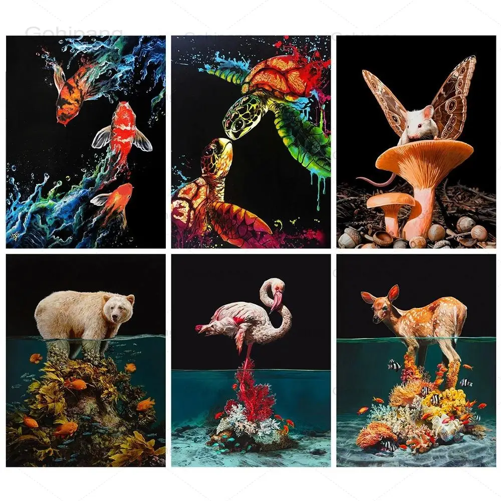 Diamond Embroidery Animal Fish Handmade DIY 5D Square Round Pig Inlaid Rhinestones Swan Cross Stitch Animal Home Wall Decoration
Diamond Embroidery Animal Fish Handmade DIY 5D Square Round Pig Inlaid Rhinestones Swan Cross Stitch Animal Home Wall Decoration