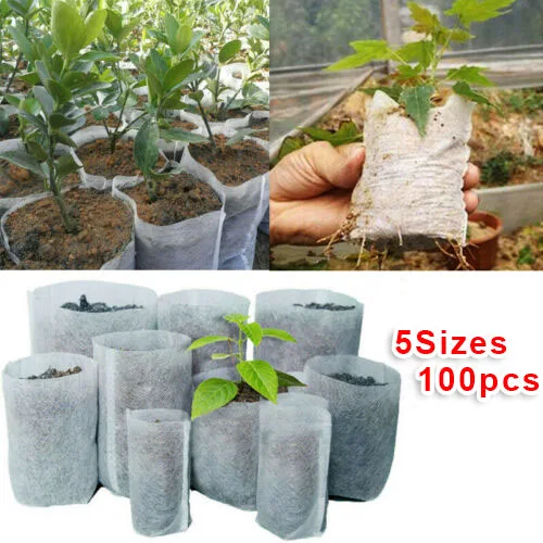 100pcs Biodegradable Non-Woven Nursery Bags Plant Grow Planting Raising Pots Planting Pots Garden Eco-Friendly Ventilate Bag
100pcs Biodegradable Non-Woven Nursery Bags Plant Grow Planting Raising Pots Planting Pots Garden Eco-Friendly Ventilate Bag