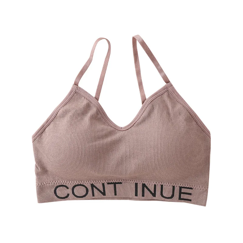 2021 Seamless Sports Bra Without Steel Ring Yoga Sleep Wrapped Chest Running Women Seamless Underwear Beautiful Back Tube Top
2021 Seamless Sports Bra Without Steel Ring Yoga Sleep Wrapped Chest Running Women Seamless Underwear Beautiful Back Tube Top