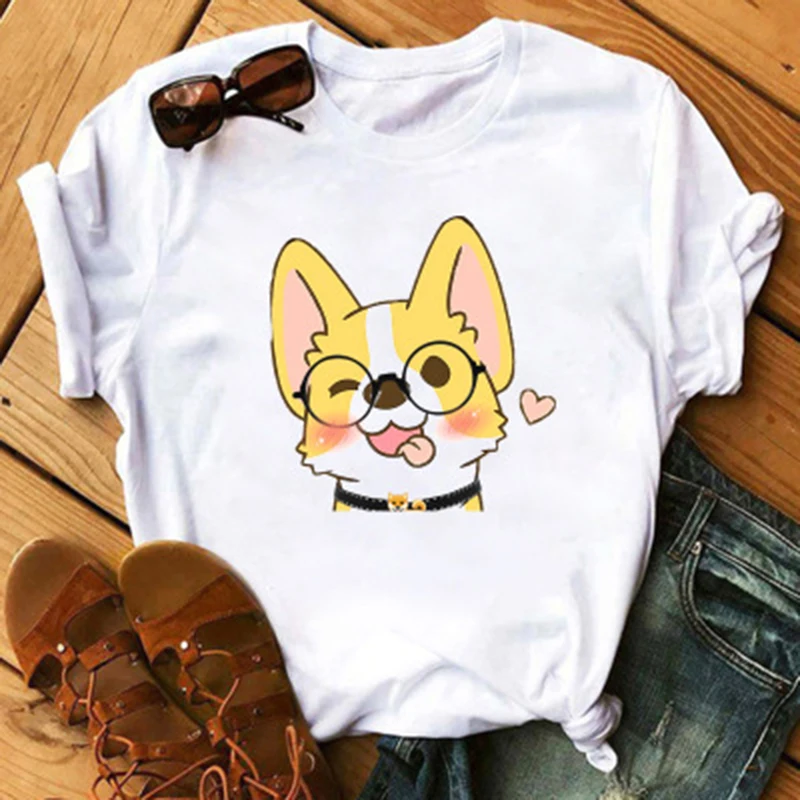 Summer Size Clothing S-3XL New Cute Shiba Inu Print Loose T Shirt Women O Neck Short Sleeve Tees Soft Modal White Women Top
Summer Size Clothing S-3XL New Cute Shiba Inu Print Loose T Shirt Women O Neck Short Sleeve Tees Soft Modal White Women Top