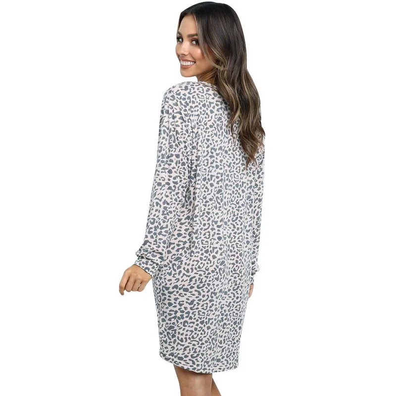 2021 Autumn O Neck Casual Dresses Women Fashion A Line Leopard Long Sleeve Dress Loose Office Mini Women Dress
2021 Autumn O Neck Casual Dresses Women Fashion A Line Leopard Long Sleeve Dress Loose Office Mini Women Dress