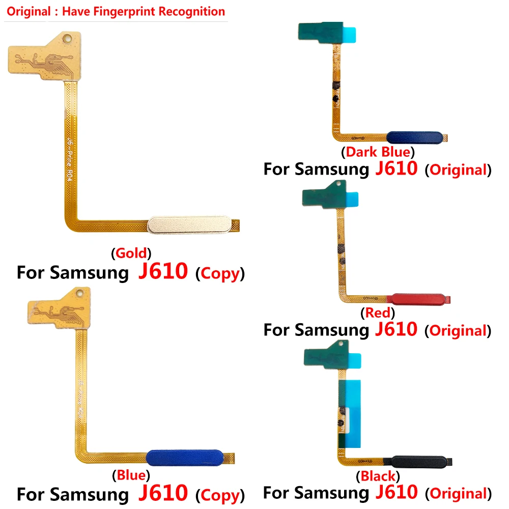 Original Parts Fingerprint Sensor Home Button Flex Cable For Samsung Galaxy J6 Plus J6 + J610 J610F Home Button Fingerprint
Original Parts Fingerprint Sensor Home Button Flex Cable For Samsung Galaxy J6 Plus J6 + J610 J610F Home Button Fingerprint