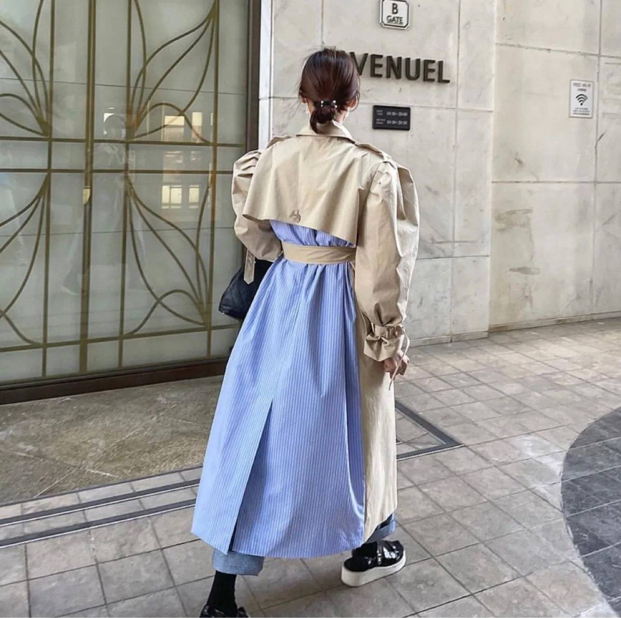 2021 Minimalism Korean Plus size Women's Trench Coat Causal Lapel Patchwork Women's Windbreaker
2021 Minimalism Korean Plus size Women's Trench Coat Causal Lapel Patchwork Women's Windbreaker