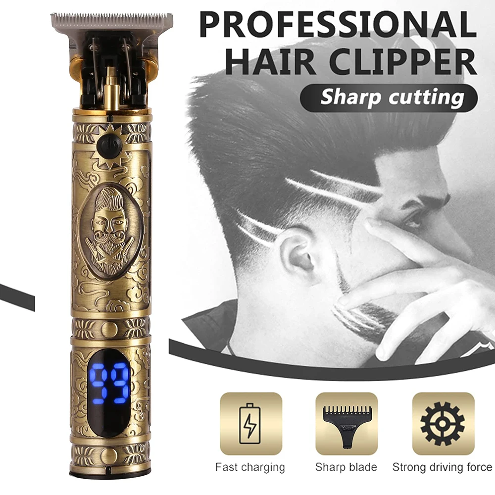 Hair Trimmer for Men Professional Hair Clippers Cordless Hair & Beard Trimmer Rechargeable Trimmer Barber Clippers LED Display
Hair Trimmer for Men Professional Hair Clippers Cordless Hair & Beard Trimmer Rechargeable Trimmer Barber Clippers LED Display