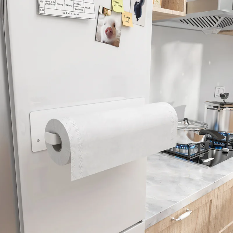 Refrigerator Magnet Paper Towel Rack Kitchen Storage Magnetic Towel Rack Cling Film Holder Roll Paper Holder
Refrigerator Magnet Paper Towel Rack Kitchen Storage Magnetic Towel Rack Cling Film Holder Roll Paper Holder
