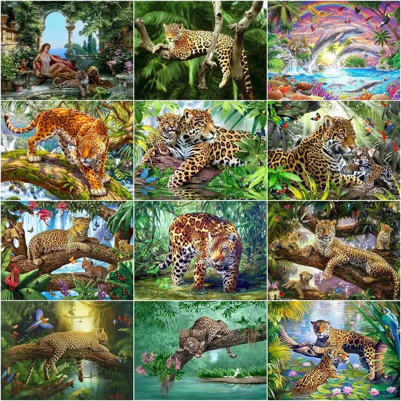 GATYZTORY Leopard In The Forest DIY Painting By Numbers Animals Oil Painting HandPainted Canvas Oil Paintings For Living Room De
GATYZTORY Leopard In The Forest DIY Painting By Numbers Animals Oil Painting HandPainted Canvas Oil Paintings For Living Room De