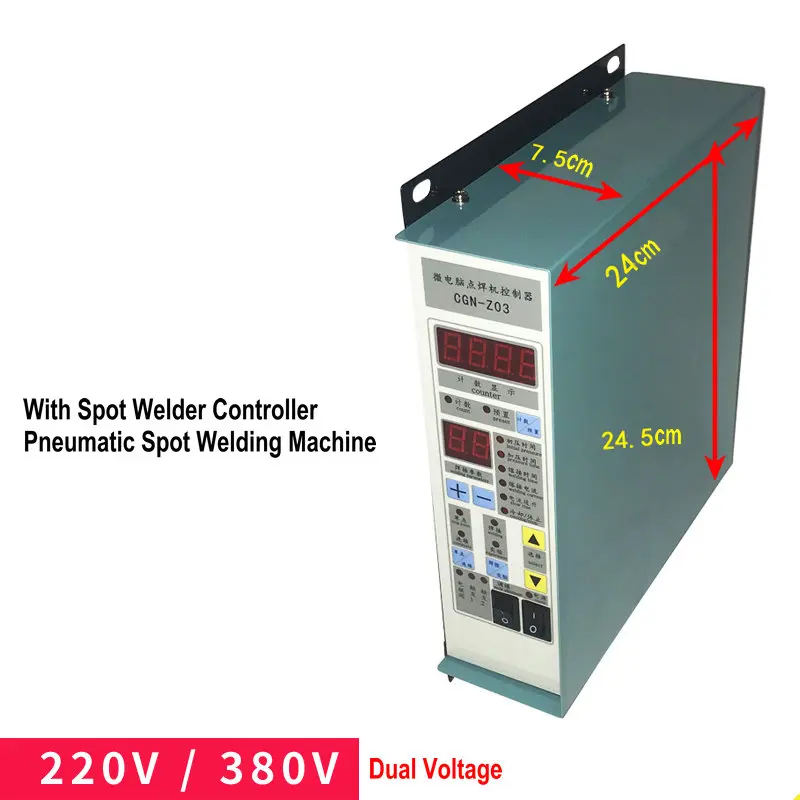 CGN-Z03 Spot Welder Controller Pneumatic Spot Welder Control Box Resistance Welding Control Box Welding Machine
CGN-Z03 Spot Welder Controller Pneumatic Spot Welder Control Box Resistance Welding Control Box Welding Machine