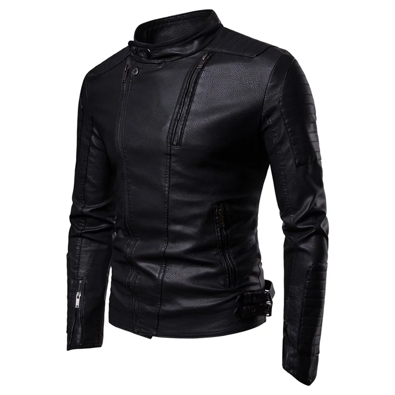 2021 Autumn Winter Fashion Casual Men Solid Color Stand-up Collar Zipper Slim Motorcycle Fleece Long Sleeve Leather Jacket
2021 Autumn Winter Fashion Casual Men Solid Color Stand-up Collar Zipper Slim Motorcycle Fleece Long Sleeve Leather Jacket