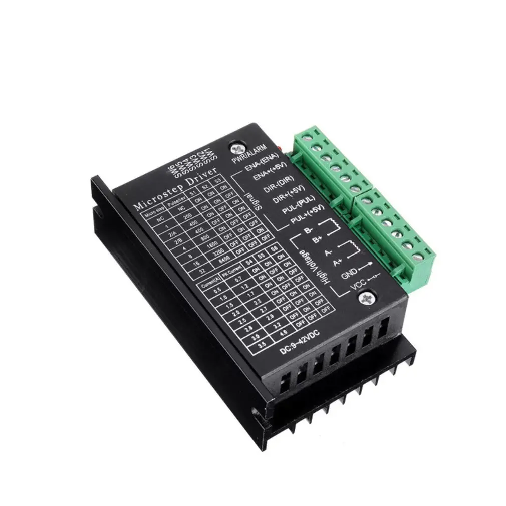 Модуль драйвера шагового двигателя TB6600, плата управления шаговым приводом, обновление версии 32, модуль привода а 40 В постоянного тока
Модуль драйвера шагового двигателя TB6600, плата управления шаговым приводом, обновление версии 32, модуль привода а 40 В постоянного тока