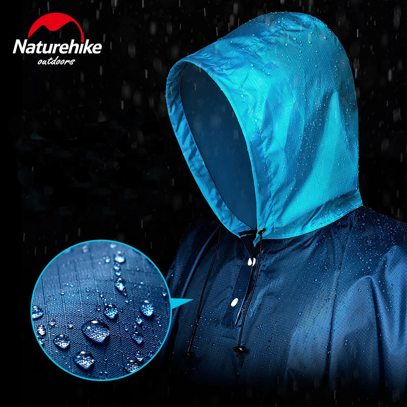 NatureHike Outdoors Waterproof Rain Poncho Reusable Hiking Hooded Coat Jacket for Outdoor Activities Backpacking Camping Fishing 
NatureHike Outdoors Waterproof Rain Poncho Reusable Hiking Hooded Coat Jacket for Outdoor Activities Backpacking Camping Fishing