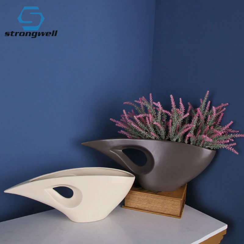 Strongwell Modern Ceramic Vase Hydroponic Dry Flower Vase Contracted Pot Desktop Furnishings Home Decoration Wedding Gifts
Strongwell Modern Ceramic Vase Hydroponic Dry Flower Vase Contracted Pot Desktop Furnishings Home Decoration Wedding Gifts