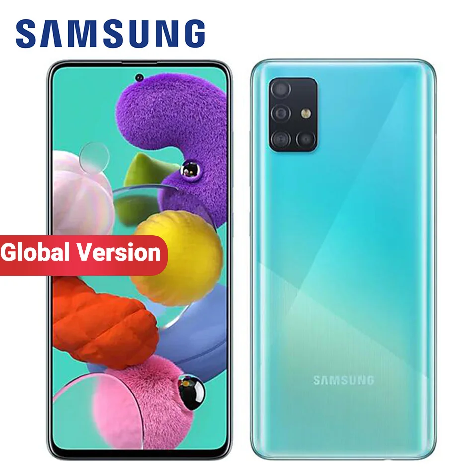 Global Version Samsung Galaxy A51 A515F/DSN Mobile Phone 128GB ROM 8GB /6GB RAM 6.5" 1080 x 2400 48MP 4000mAh NFC 4G Smartphone
Global Version Samsung Galaxy A51 A515F/DSN Mobile Phone 128GB ROM 8GB /6GB RAM 6.5" 1080 x 2400 48MP 4000mAh NFC 4G Smartphone