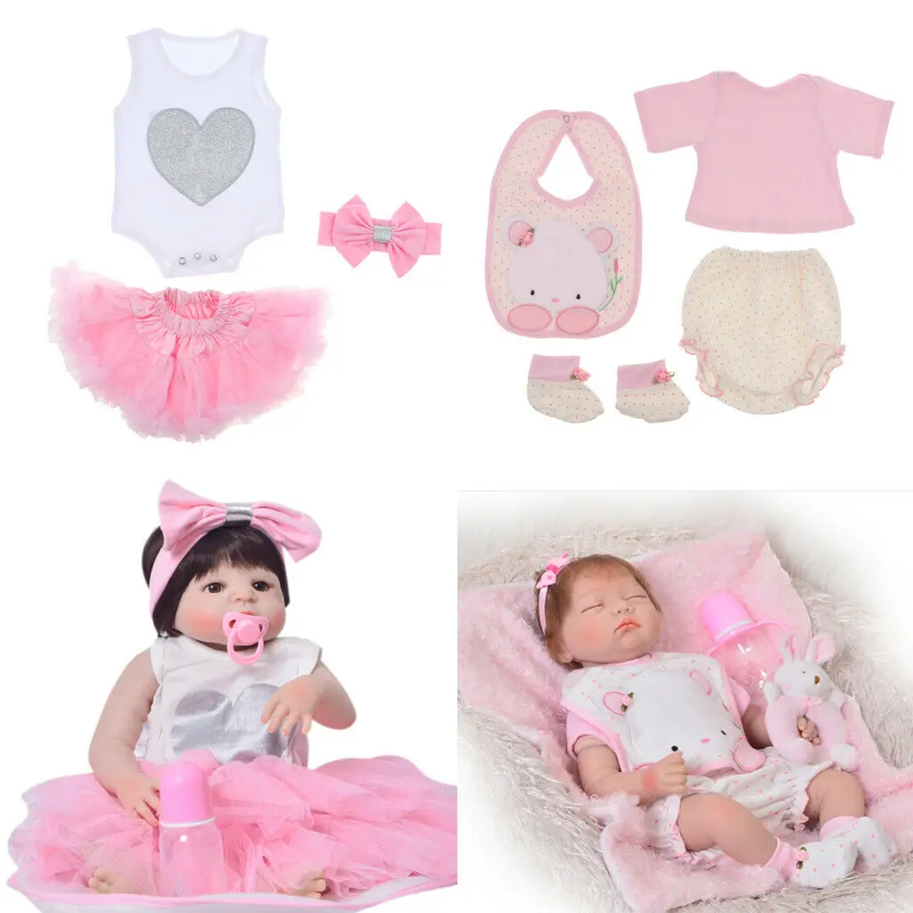 2 Suit Clothes Rompers Skirt Headband For 22-23 Inch Reborn Girl Baby Doll American Girl Doll Clothes Baby Doll Accessories
2 Suit Clothes Rompers Skirt Headband For 22-23 Inch Reborn Girl Baby Doll American Girl Doll Clothes Baby Doll Accessories