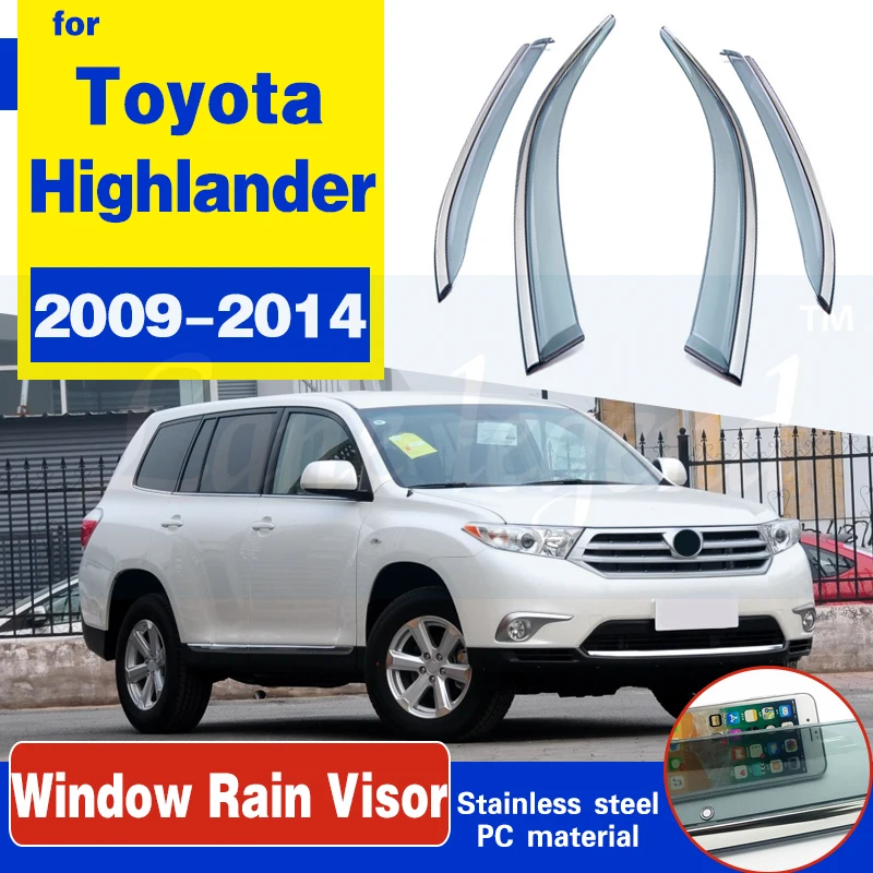 4pcs For Toyota Highlander 2009-2014 Car Styling Car Awnings Shelters Window Visors Rain Shield Cover Auto Accessories
4pcs For Toyota Highlander 2009-2014 Car Styling Car Awnings Shelters Window Visors Rain Shield Cover Auto Accessories