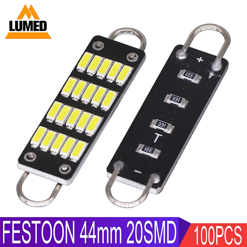 100x Автомобильная гирлянда, 20 светодиодов, 4014 SMD, 44 мм, купольная лампа для салона автомобиля, источник света для чтения, 12 В постоянного тока
100x Автомобильная гирлянда, 20 светодиодов, 4014 SMD, 44 мм, купольная лампа для салона автомобиля, источник света для чтения, 12 В постоянного тока