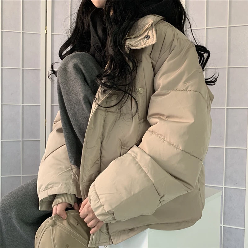 Hzirip 2020 New Winter Coat Women OL Formal Loose Solid Stand Collar Thicken Warm Casual Padded Jacket Outwear Parkas
Hzirip 2020 New Winter Coat Women OL Formal Loose Solid Stand Collar Thicken Warm Casual Padded Jacket Outwear Parkas