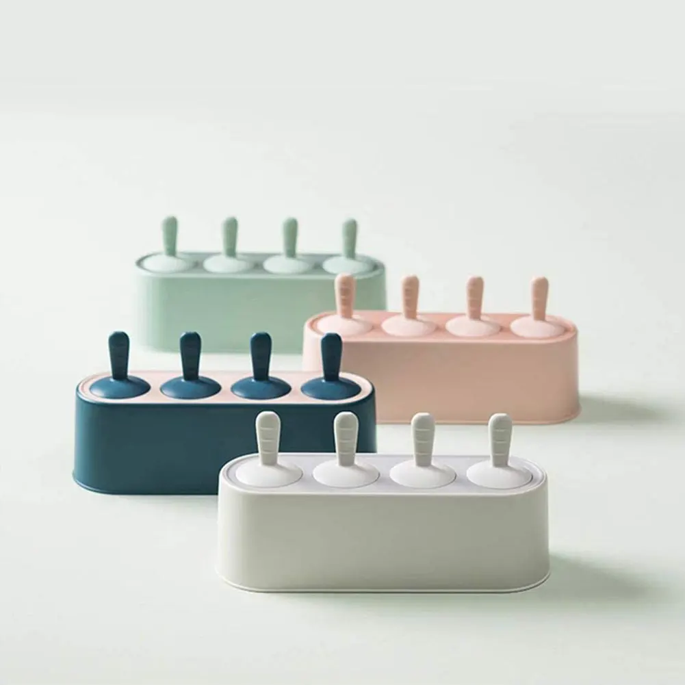 4 Cavities Silicone Ice Cream Mold Popsicle Molds Non-Spill Lid DIY Homemade Freezer Fruit Juice Ice Pop Maker Mould With Sticks
4 Cavities Silicone Ice Cream Mold Popsicle Molds Non-Spill Lid DIY Homemade Freezer Fruit Juice Ice Pop Maker Mould With Sticks