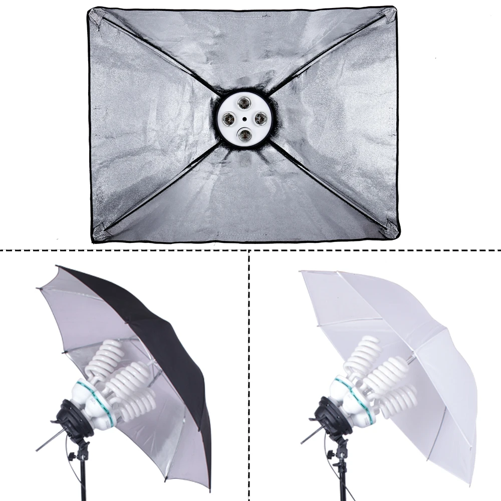 Photography 4 in 1 E27 Base Socket Light Lamp Bulb Holder Adapter for Photo Video Studio Softbox
Photography 4 in 1 E27 Base Socket Light Lamp Bulb Holder Adapter for Photo Video Studio Softbox