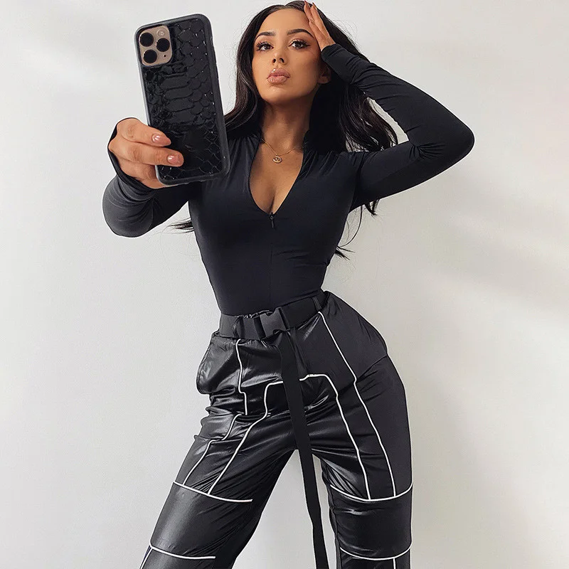 Jumpsuits Women Solid Long Sleeve Vintage Female Bodycon Bodysuit Zipper Pure Winter Harajuku Rompers Streetwear Tops Overalls
Jumpsuits Women Solid Long Sleeve Vintage Female Bodycon Bodysuit Zipper Pure Winter Harajuku Rompers Streetwear Tops Overalls