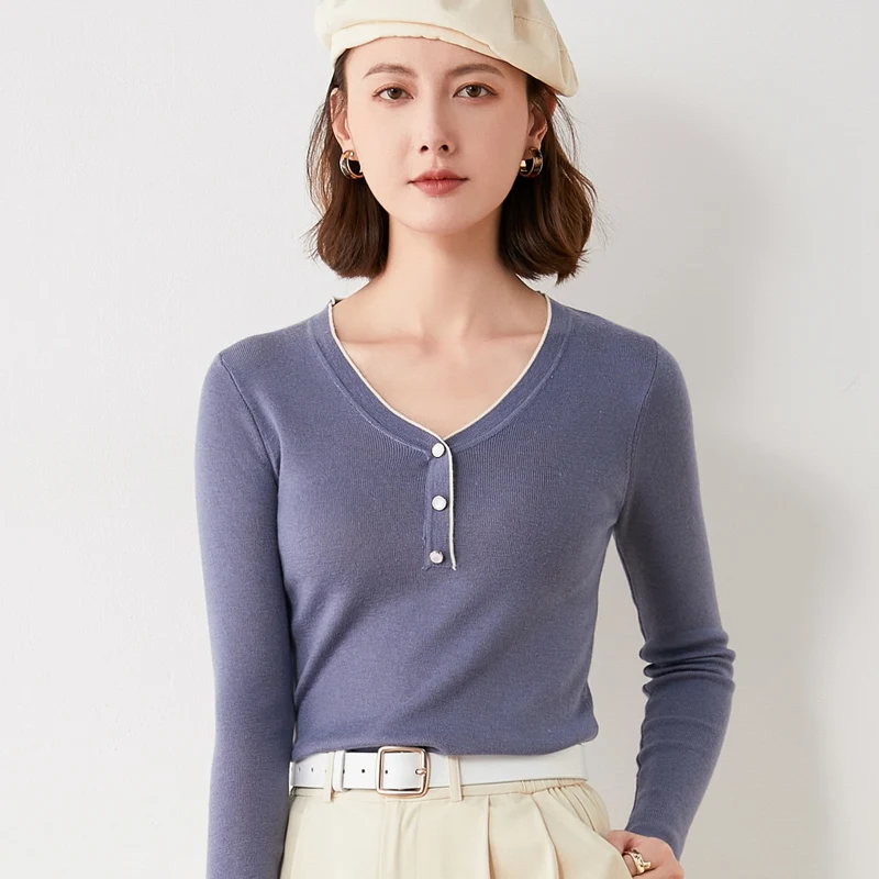 2021 woman winter 100% Cashmere sweaters and auntmun knitted Pullovers High Quality Warm Female V-neck Black cheap top
2021 woman winter 100% Cashmere sweaters and auntmun knitted Pullovers High Quality Warm Female V-neck Black cheap top