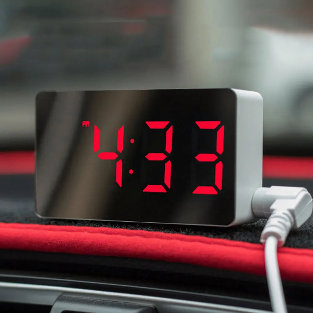 Desk Digital Bedroom Decoration Mirror Alarm Clock Home Furnishings Electronic Watch Table Led
Desk Digital Bedroom Decoration Mirror Alarm Clock Home Furnishings Electronic Watch Table Led