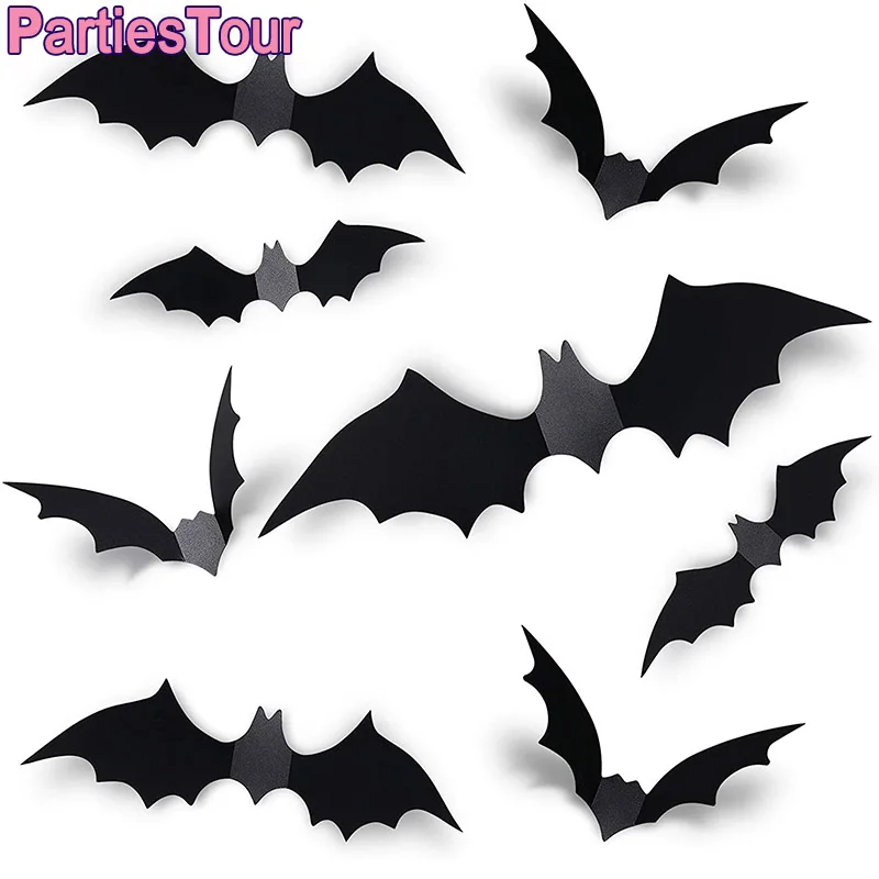 36X Halloween Bats Stickers Halloween 3D Bats Decor 4 Different Sizes Scary Bats Decals for Halloween Party Home Door Wall Decor
36X Halloween Bats Stickers Halloween 3D Bats Decor 4 Different Sizes Scary Bats Decals for Halloween Party Home Door Wall Decor