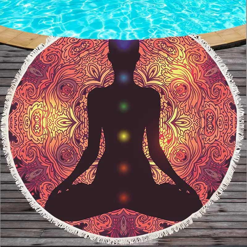 Yoga thickened multi-fleece microfiber printing round beach towel towel cloth yoga mat
Yoga thickened multi-fleece microfiber printing round beach towel towel cloth yoga mat