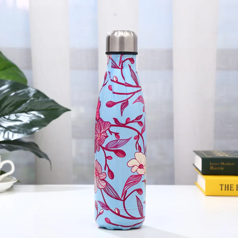 500ml Peacock feather Water Bottle Stainless Steel Hot Cold Cola Bottle Double-Wall Insulated Vacuum Flask Sports eco friendly
500ml Peacock feather Water Bottle Stainless Steel Hot Cold Cola Bottle Double-Wall Insulated Vacuum Flask Sports eco friendly