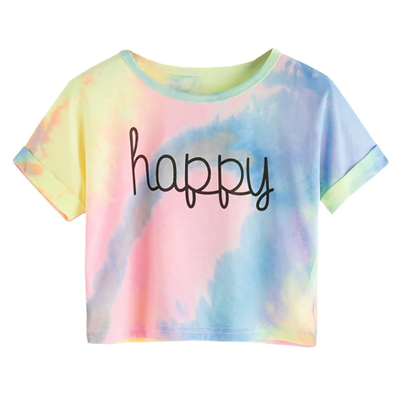 2021 Summer T Shirts Woman Tops Casual Girls Happy Letter Printed Short crop top women harajuku Children Short Sleeve Tees
2021 Summer T Shirts Woman Tops Casual Girls Happy Letter Printed Short crop top women harajuku Children Short Sleeve Tees