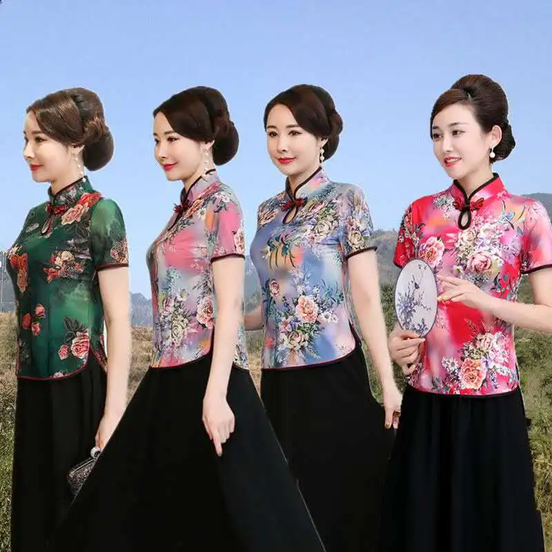 Женская атласная блузка, в традиционном китайском стиле, с цветочным принтом, тонкая, винтажная, размера плюс
Женская атласная блузка, в традиционном китайском стиле, с цветочным принтом, тонкая, винтажная, размера плюс