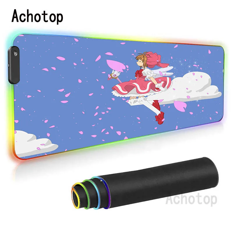 Уникальный настольный коврик для мыши с аниме-картой RGB Сакура, игровой коврик для мыши светодиодный светильник кой, большой коврик для мыши...
Уникальный настольный коврик для мыши с аниме-картой RGB Сакура, игровой коврик для мыши светодиодный светильник кой, большой коврик для мыши...