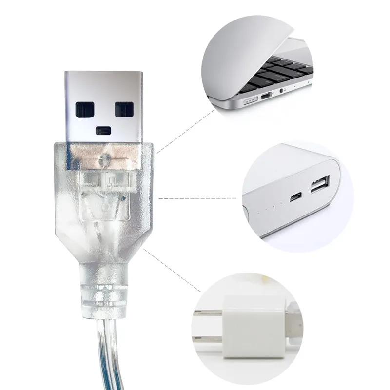 USB Фея свет шнура батарея звезда занавес лампа дистанционное управление