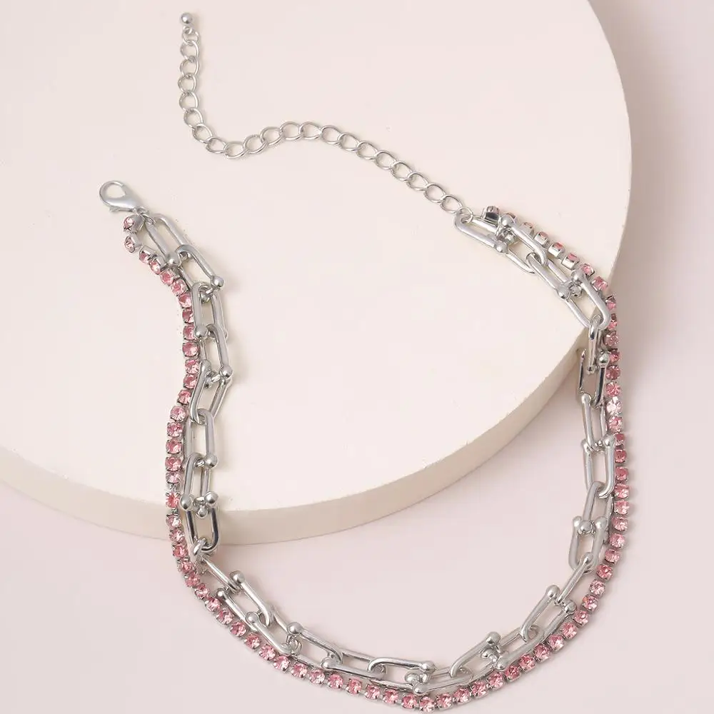 IngeSight.Z Multilayer Luxury Shiny Rhinestone Short Choker Necklace Vintage U Shaped Crystal Collar Clavicle Necklaces Jewelry
IngeSight.Z Multilayer Luxury Shiny Rhinestone Short Choker Necklace Vintage U Shaped Crystal Collar Clavicle Necklaces Jewelry
