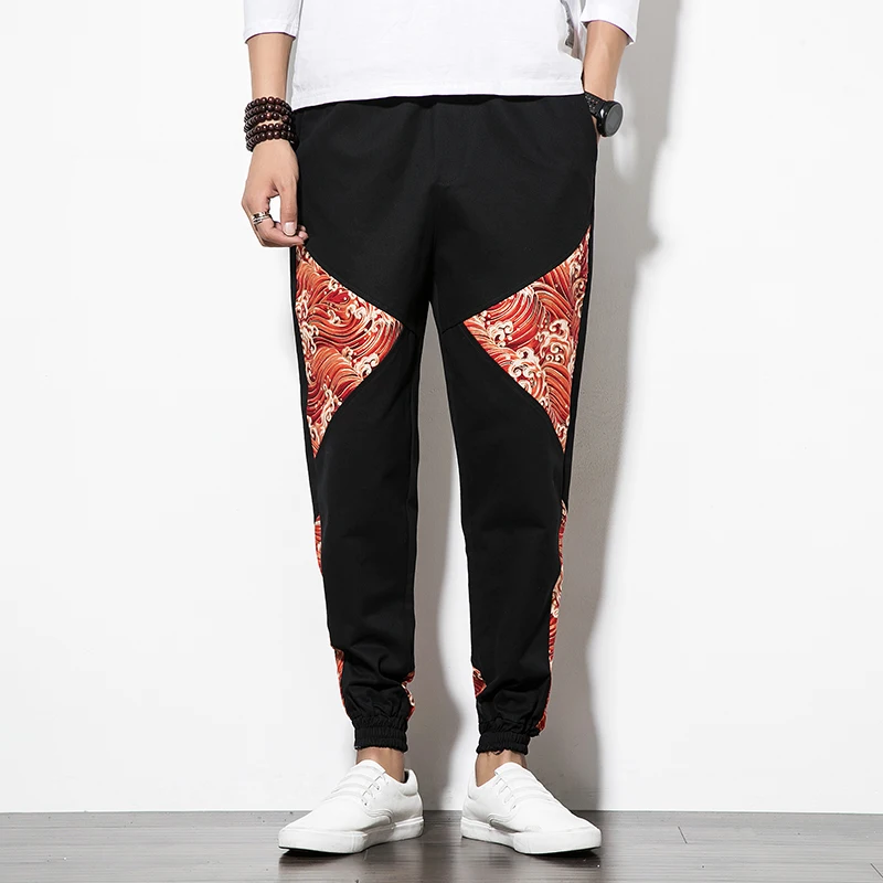100% Cotton Men Joggers Pants Casual Patchwork Breathable Chinese Style pantalones hombre 2020 Fashion Vintage Trousers Male
100% Cotton Men Joggers Pants Casual Patchwork Breathable Chinese Style pantalones hombre 2020 Fashion Vintage Trousers Male