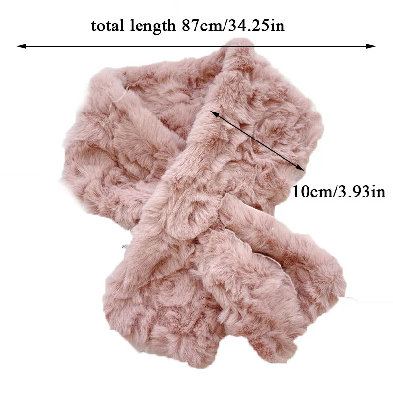 Women Men Fluffy Cross Scarf Furry Collar Scarves Neck Warmer Plush Scarf Thick Warm Shawls Wraps Solid Color Faux Fur Scarf
Women Men Fluffy Cross Scarf Furry Collar Scarves Neck Warmer Plush Scarf Thick Warm Shawls Wraps Solid Color Faux Fur Scarf