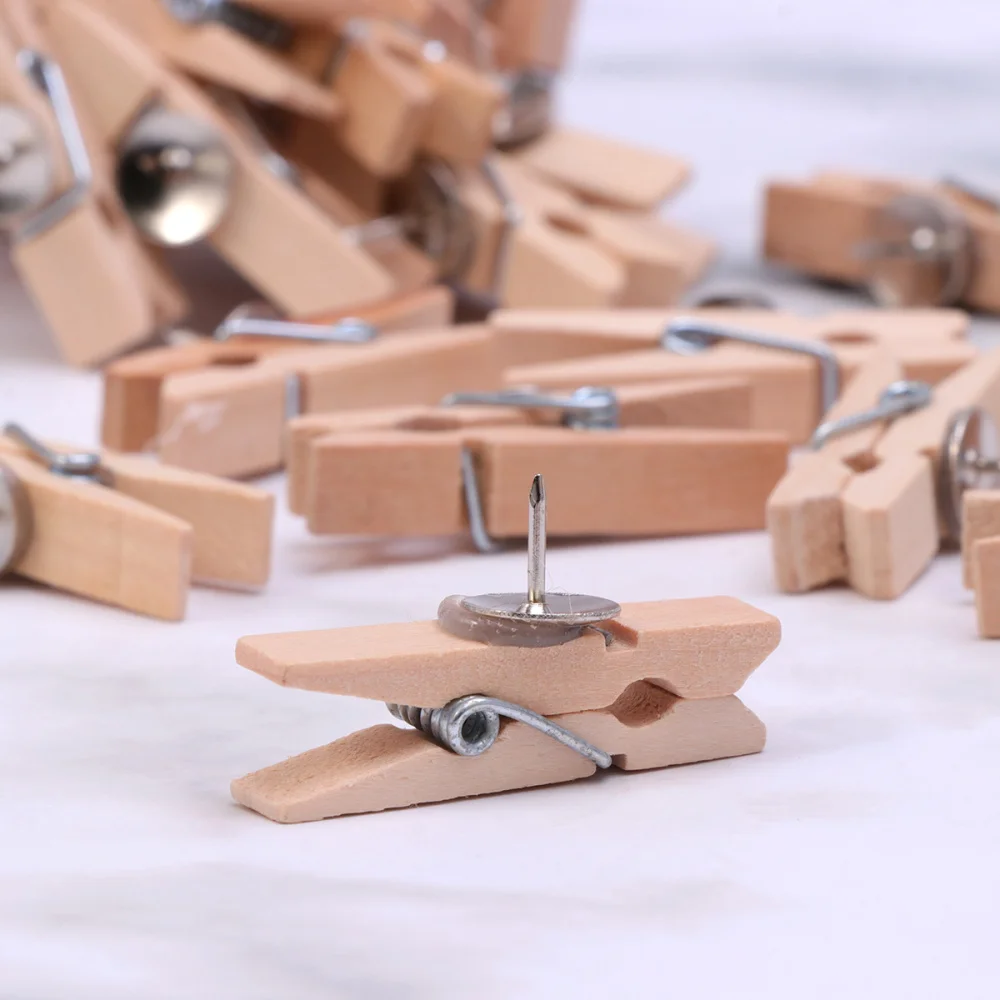 70pcs 3.5cm Wooden Clips with Note Memo Clips Clamp Clasp for Home Office (Colorful)
70pcs 3.5cm Wooden Clips with Note Memo Clips Clamp Clasp for Home Office (Colorful)
