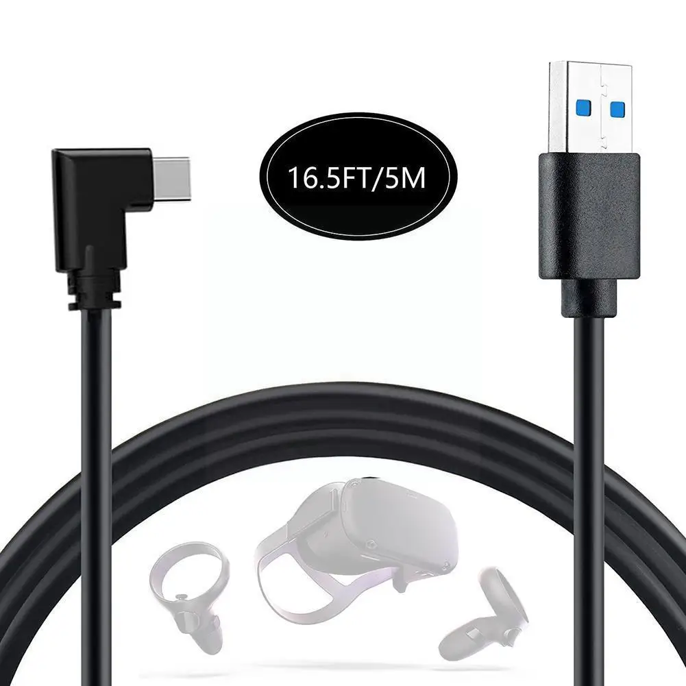 Link Cable Oculus Quest 2 Link Cable USB3.2 Right Angle Type-c 3.2Gen1 Speed Data Transfer Fast Charge For Oculus Quest 2 H H3W3
Link Cable Oculus Quest 2 Link Cable USB3.2 Right Angle Type-c 3.2Gen1 Speed Data Transfer Fast Charge For Oculus Quest 2 H H3W3