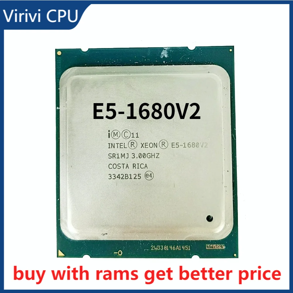 Intel Xeon E5-1680 V2 CPU 3.0GHz 25M 8 Core 16 Threads LGA2011 Processor
Intel Xeon E5-1680 V2 CPU 3.0GHz 25M 8 Core 16 Threads LGA2011 Processor