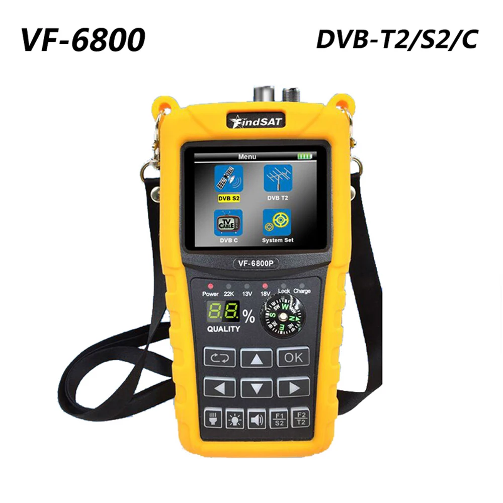 Цифровой спутниковый искатель VF-6800 HD с комбинированной поддержкой DVB-T2/DVB S2/DVB C спутниковый искатель для спутникового ТВ приемника dvb t2 тюнер
Цифровой спутниковый искатель VF-6800 HD с комбинированной поддержкой DVB-T2/DVB S2/DVB C спутниковый искатель для спутникового ТВ приемника dvb t2 тюнер
