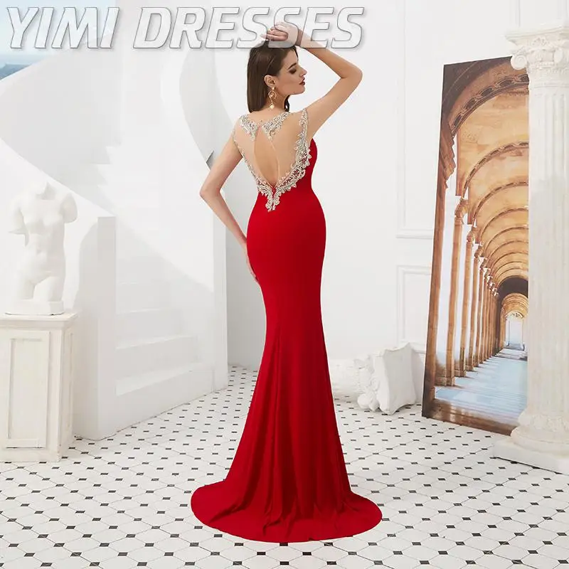 Sexy Evening Dresses Long Beading Mermaid Bride Banquet Elegant Red Women Party Dress Robe De Soiree Dubai Formal Dresses 2020
Sexy Evening Dresses Long Beading Mermaid Bride Banquet Elegant Red Women Party Dress Robe De Soiree Dubai Formal Dresses 2020
