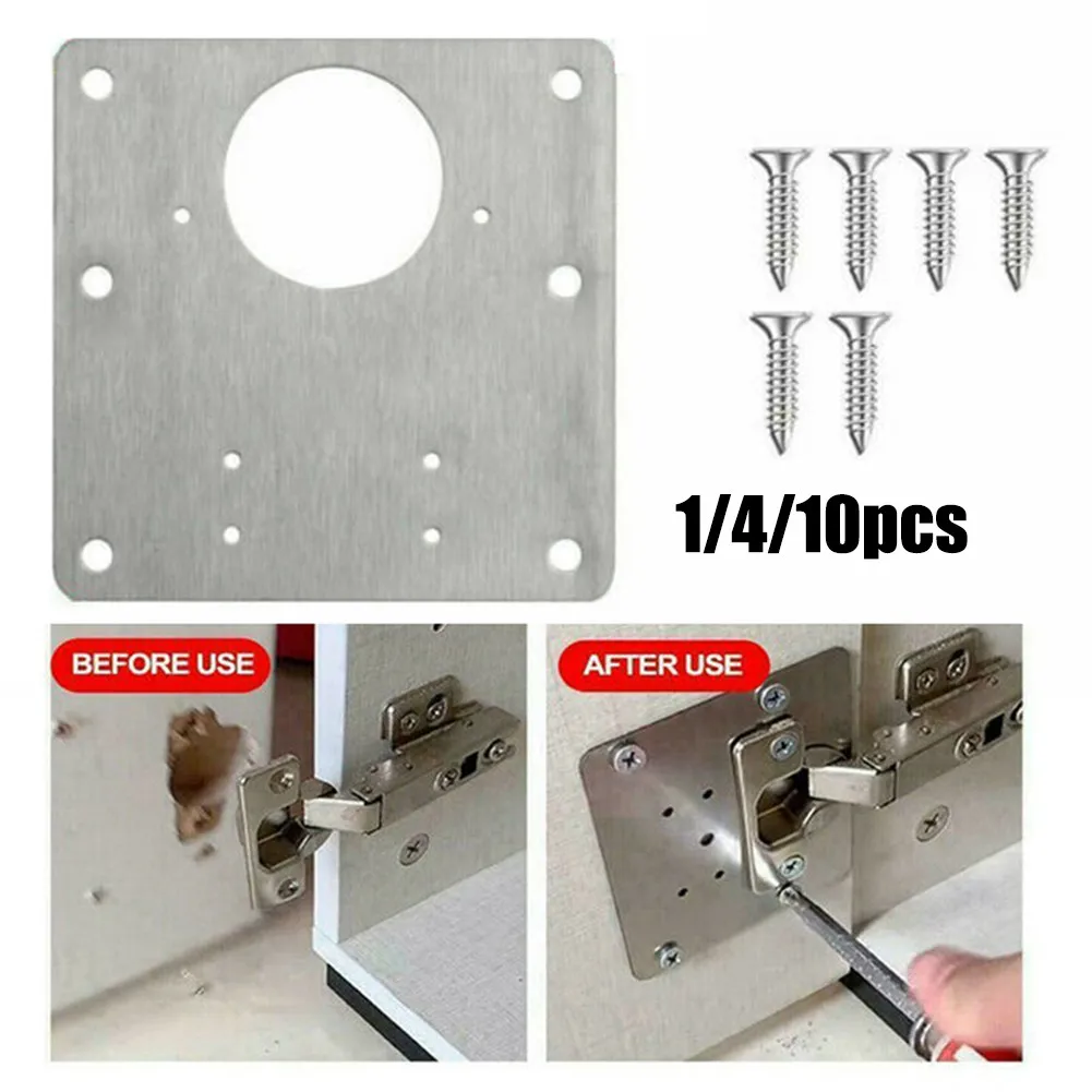4/10Pcs Hinge Repair Plate Rust Resistant Steel Home Improvement Furniture Cupboard Cabinet Door Hinges Repair Mount Tool
4/10Pcs Hinge Repair Plate Rust Resistant Steel Home Improvement Furniture Cupboard Cabinet Door Hinges Repair Mount Tool