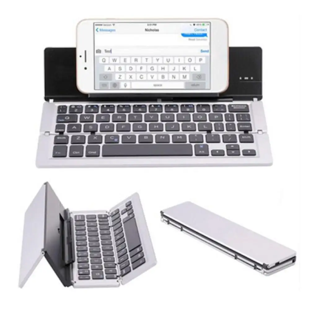 Portable Folding Wireless Bluetooth Keyboard Keypad for iPad Mobile Phone Tablet
Portable Folding Wireless Bluetooth Keyboard Keypad for iPad Mobile Phone Tablet