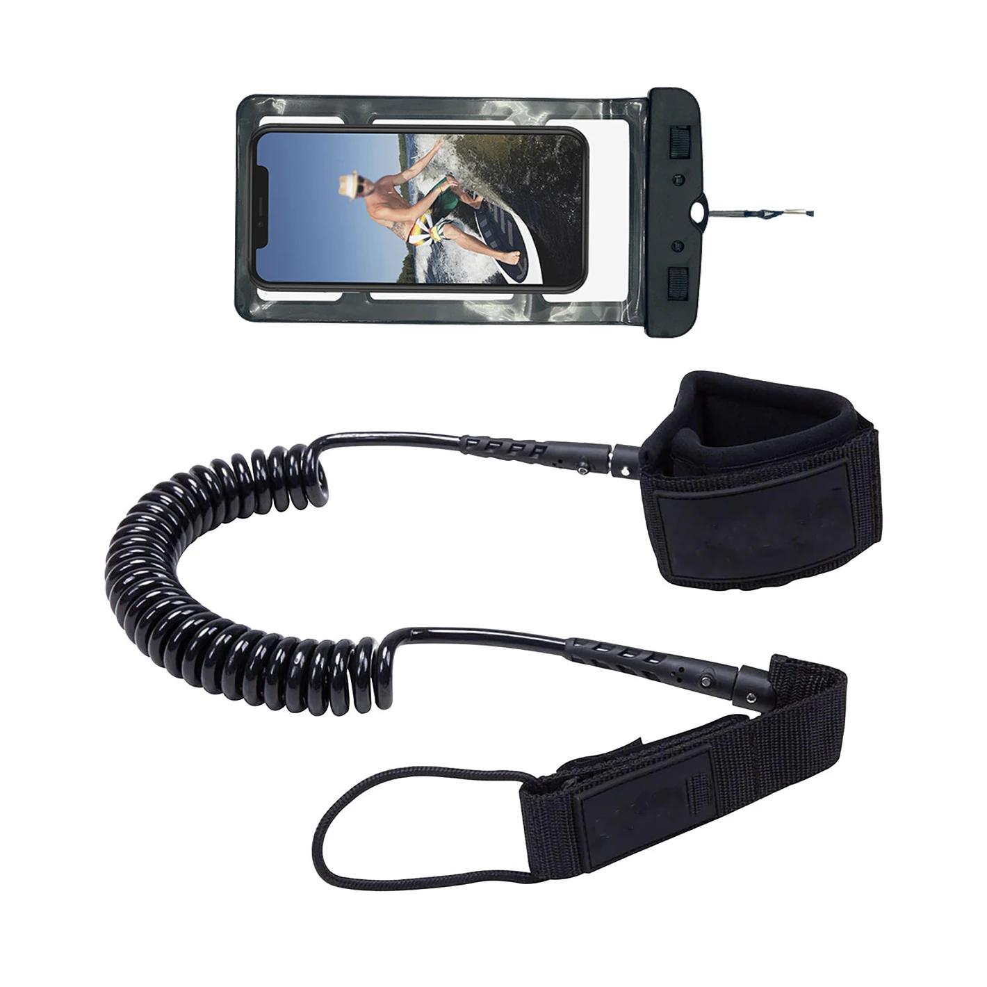 Премиум SUP поводок 10' спиральный стоячего доска для серфинга поводок оставаться на борту с Водонепроницаемый телефонный чехол
Премиум SUP поводок 10' спиральный стоячего доска для серфинга поводок оставаться на борту с Водонепроницаемый телефонный чехол