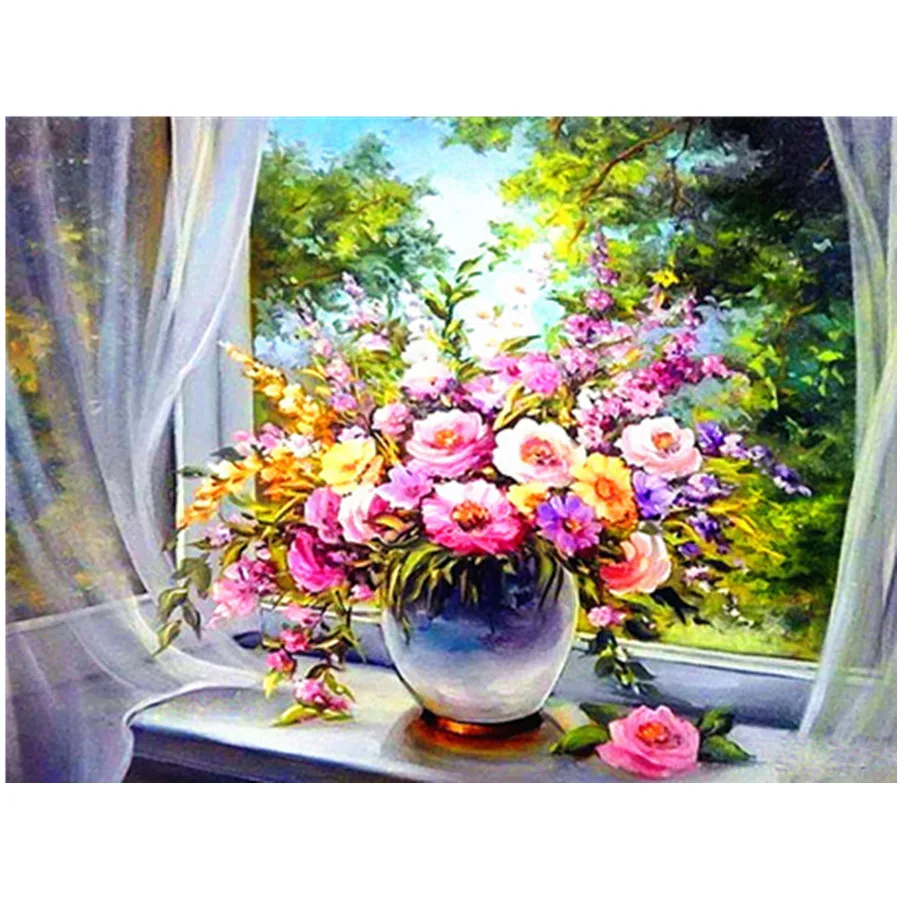 5D DIY Diamond Painting Flower Vase Cross Stitch Kit Diamond Embroidery Rose Rhinestone Mosaic Art Picture Home Decoration Gift
5D DIY Diamond Painting Flower Vase Cross Stitch Kit Diamond Embroidery Rose Rhinestone Mosaic Art Picture Home Decoration Gift