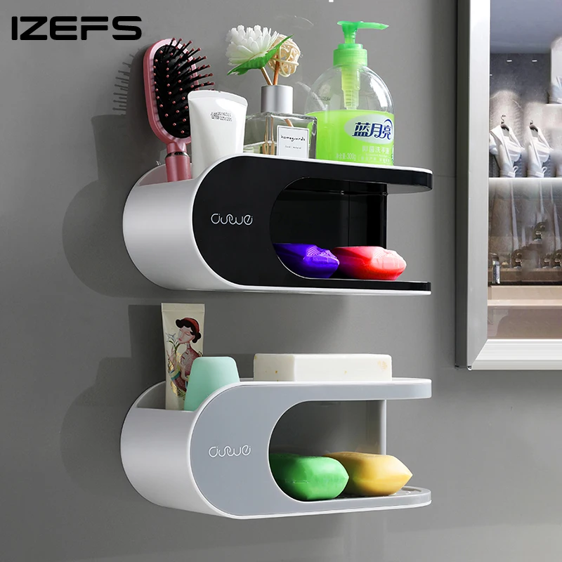 IZEFS Drainer Soap Dish With Hooks Punch-free Storage Box Home Multifunction Soap Holder Bathroom Accessories Bathroom Product
IZEFS Drainer Soap Dish With Hooks Punch-free Storage Box Home Multifunction Soap Holder Bathroom Accessories Bathroom Product